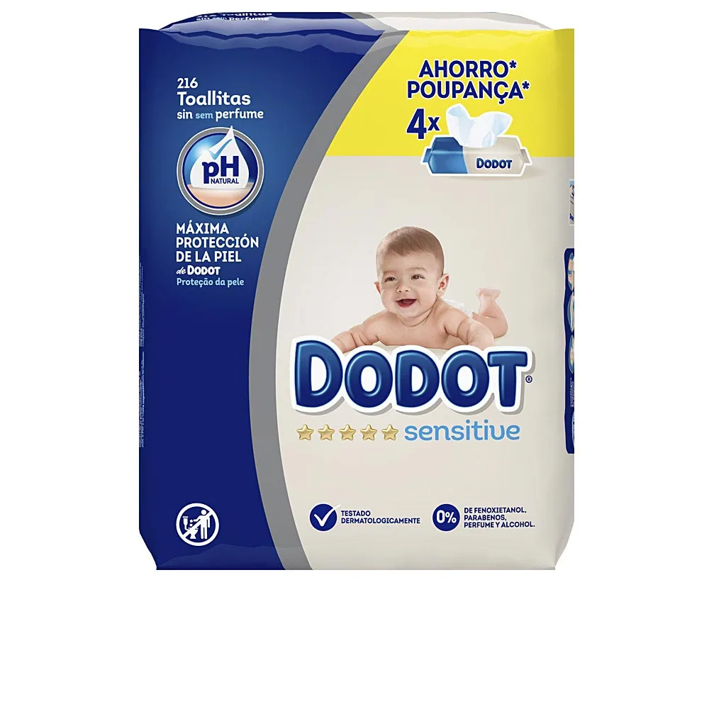 Dodot salviette umidificate naturali a ph sensibile 216 unità