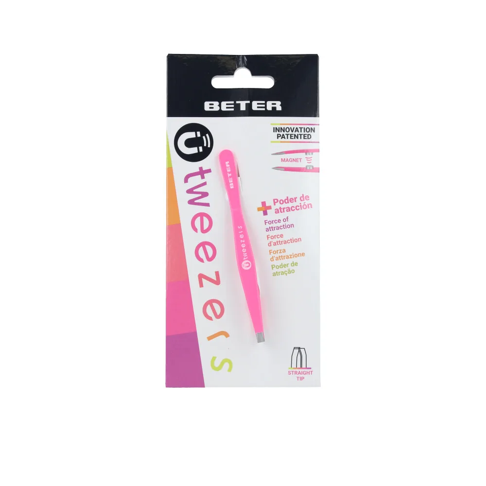 Beter PINZA depilar magnética punta recta #fucsia