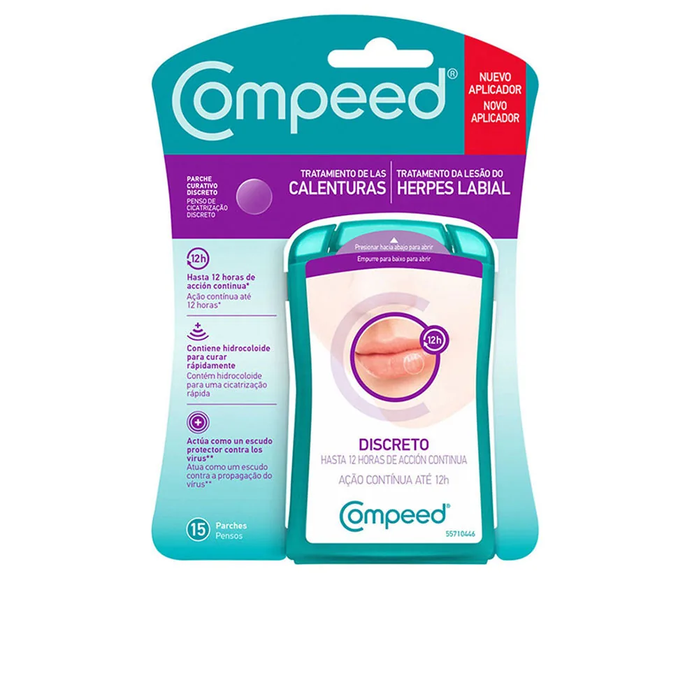 Compeed CALENTURAS-HERPES LABIAL parches invisibles