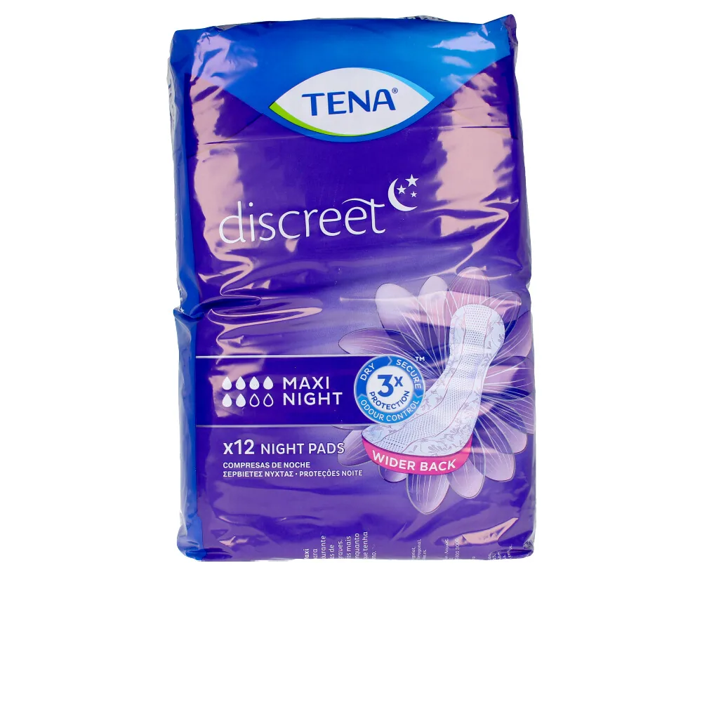 Tena Lady, DISCREET compresa incontinencia maxi noche