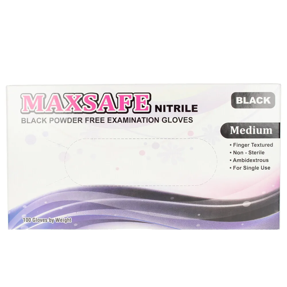 Maxsafe MAXSAFE nitryl gloves size M #black