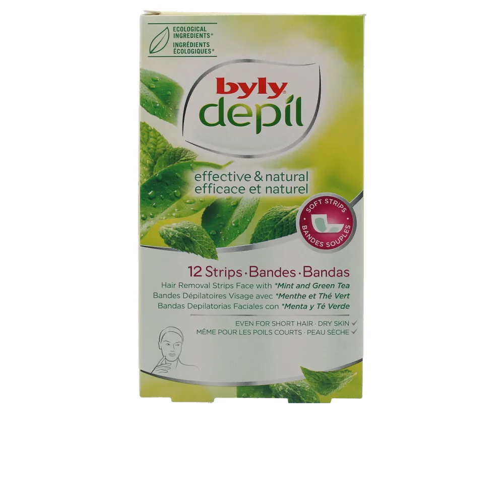 Byly DEPIL bandas faciales menta y té verde