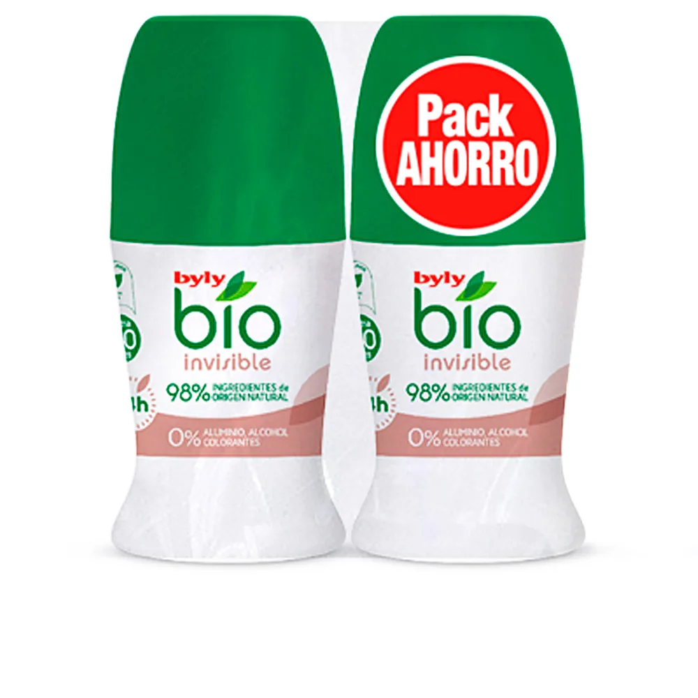 Bio natural 0% deo roll-on invisibile set 2 pz