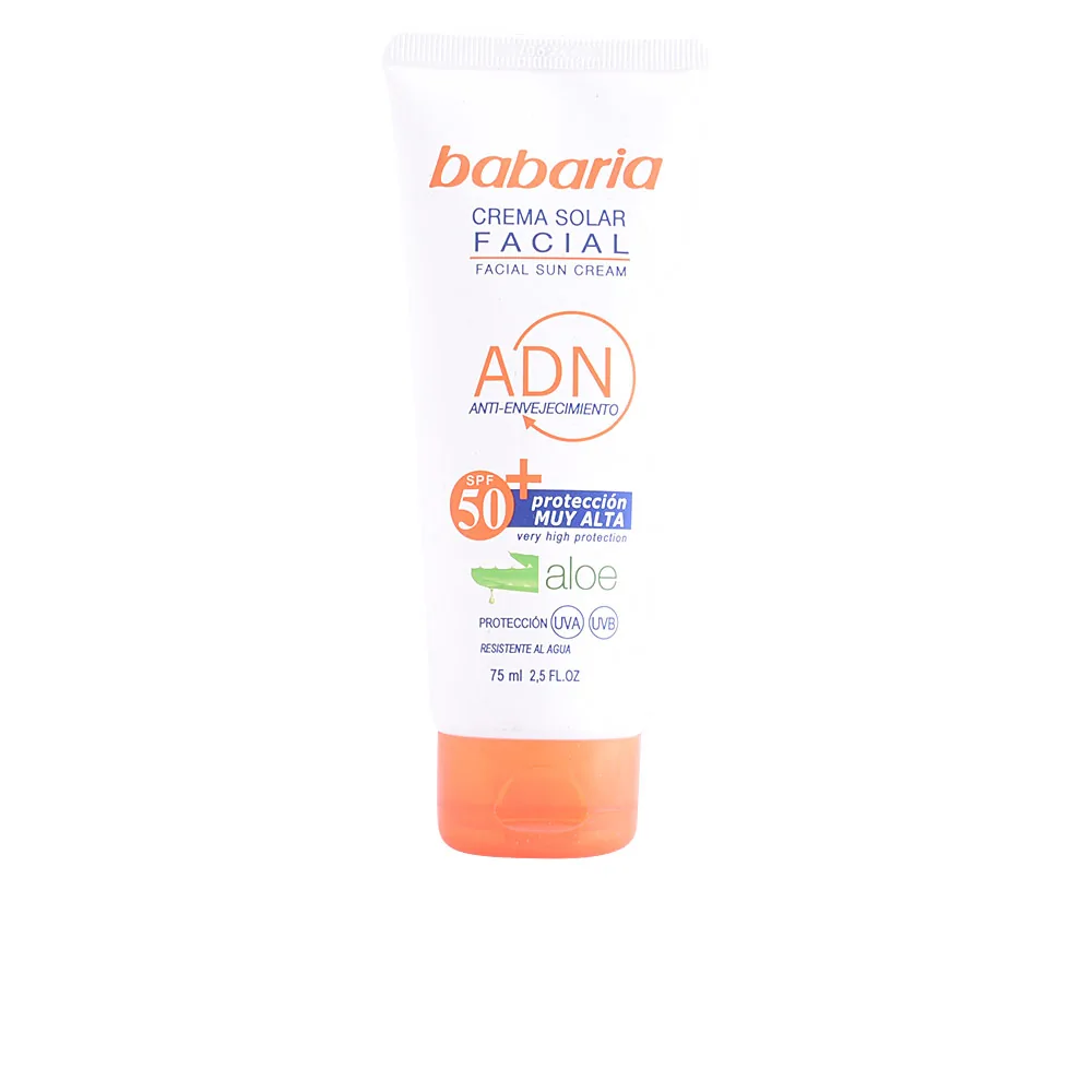 Babaria SOLAR ADN crema facial aloe vera SPF50