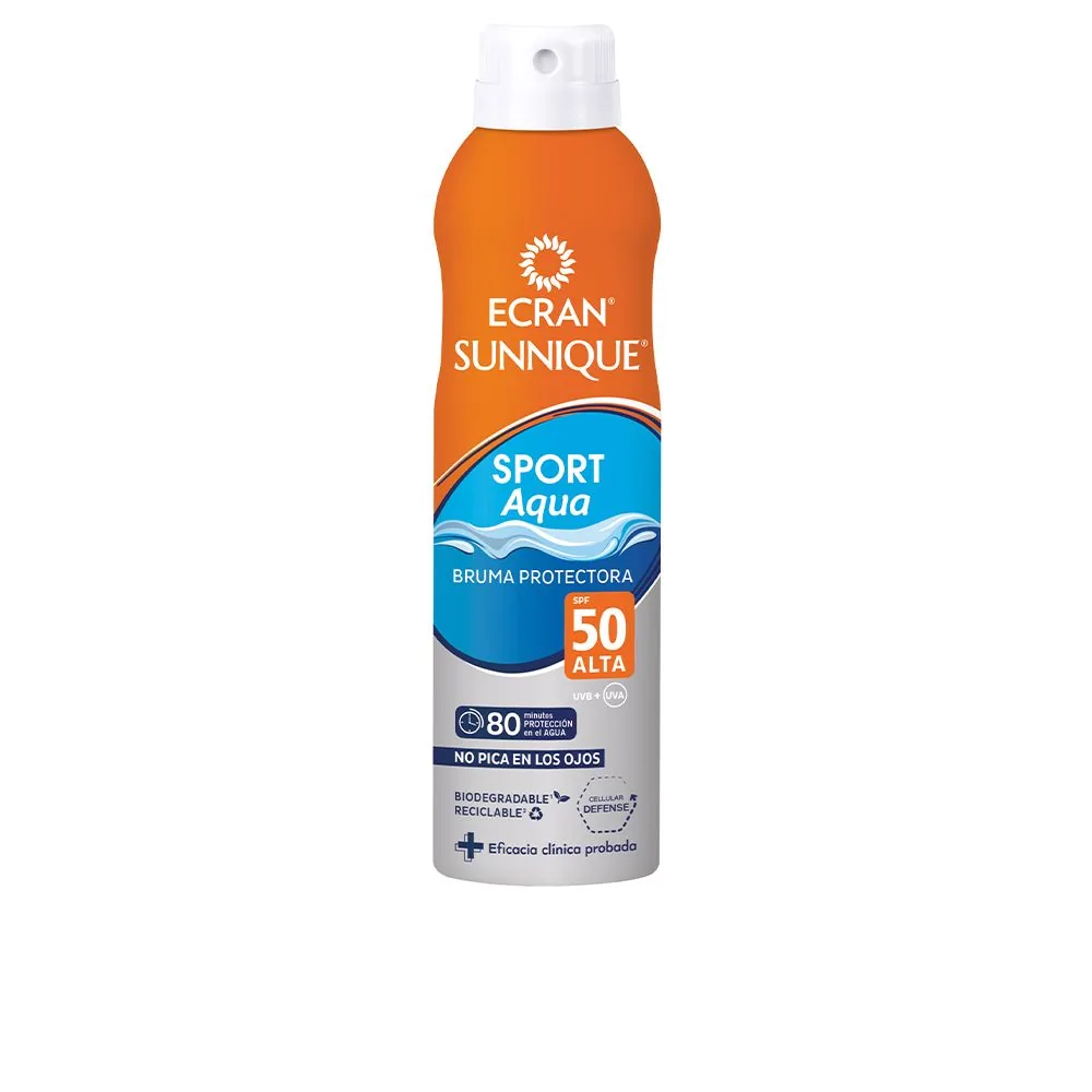 Ecran sunnique sport aqua nebbia protettiva spf50+ 250 ml