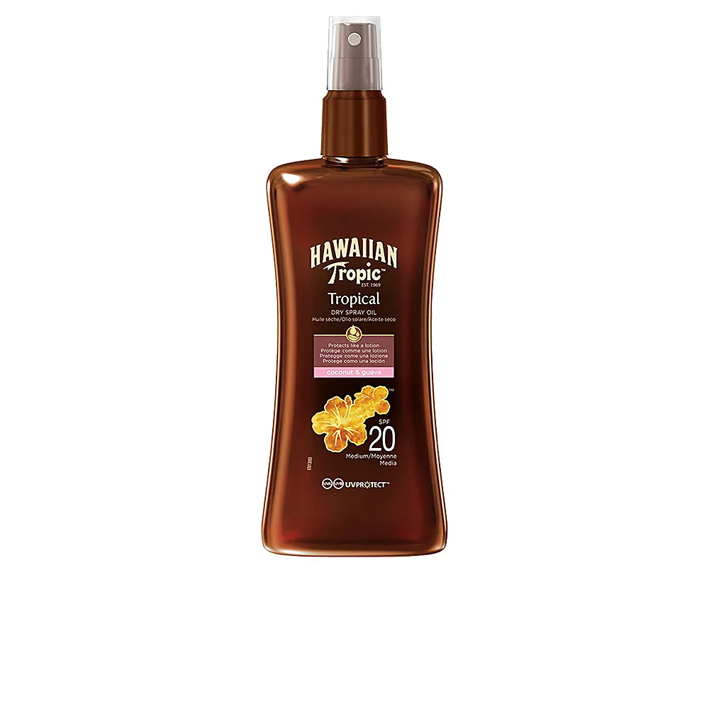 Hawaiian Tropic COCONUT & GUAVA tropical dry oil SPF20 spray