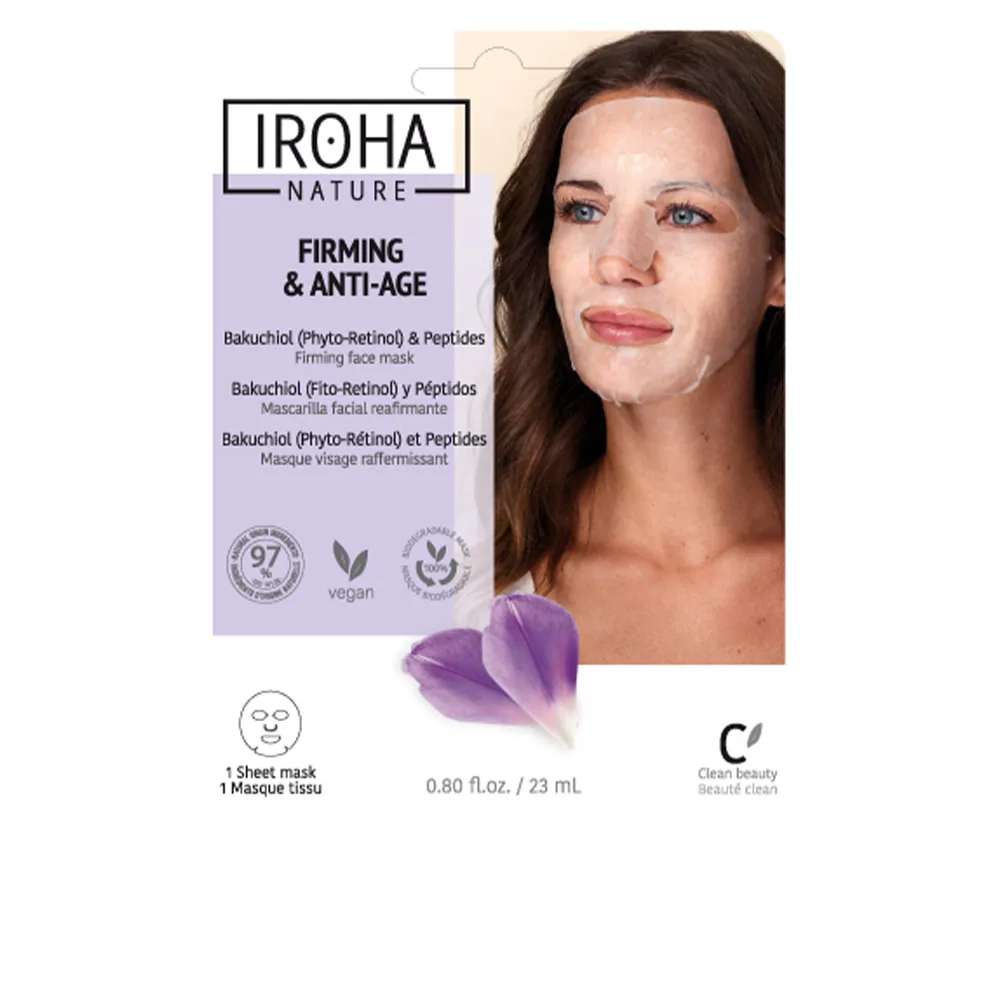 Iroha Nature FIRMING & ANTI-AGE backuchiol & peptides firming face mask