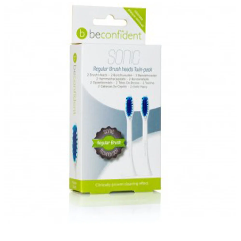 Beconfident SONIC TOOTHBRUSH HEADS REGULAR WHITE LOTE