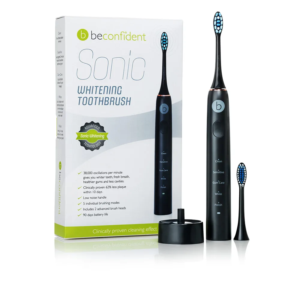 Beconfident SONIC electric whitening toothbrush #black/rose gold