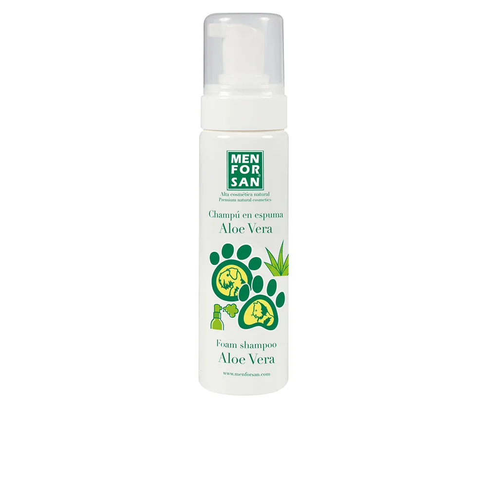 Men For San CHAMPÚ PERROS Y GATOS en espuma con aloe vera